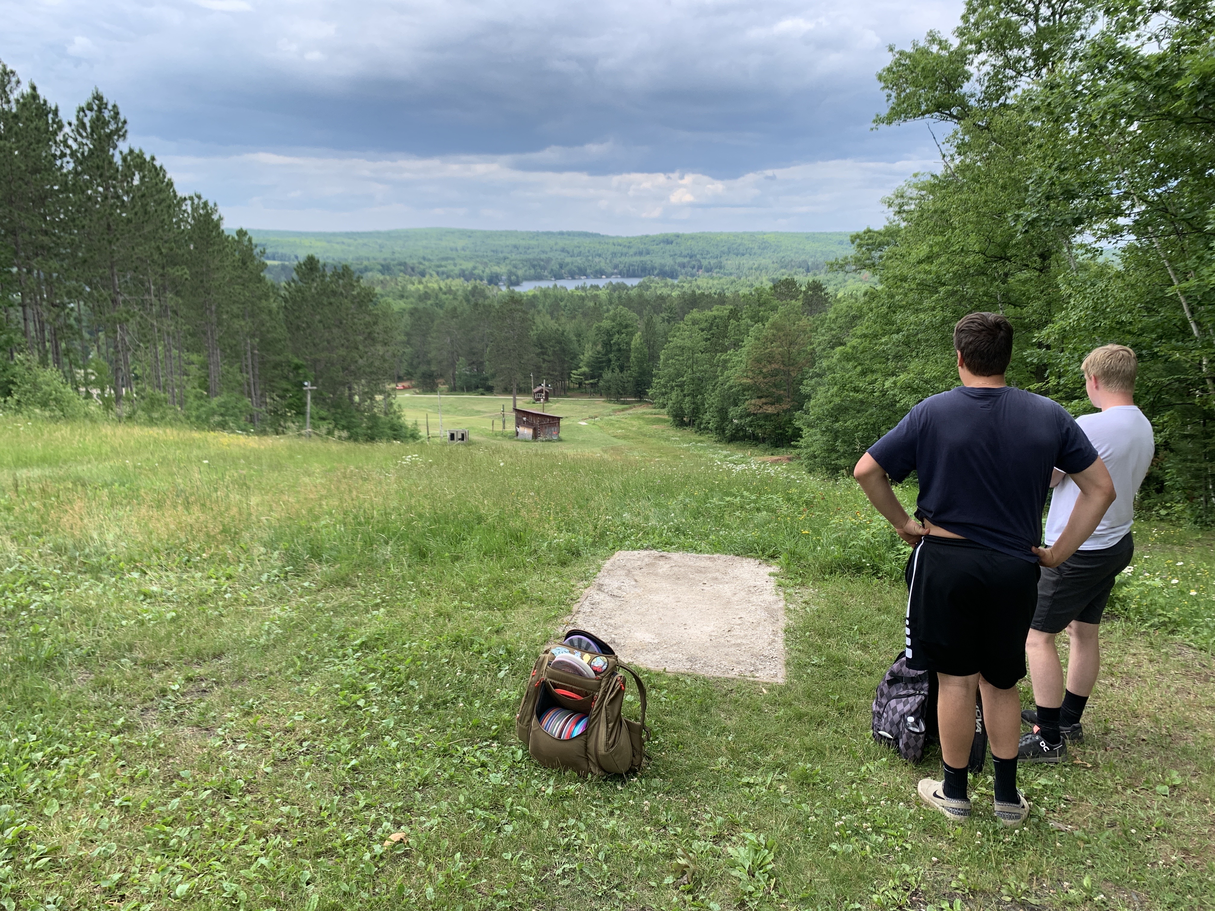 Disc golf with a view. Florence, WI.